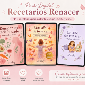 Pack Digital recetarios renacer - 3 libros bariatricos